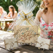 Geldgeschenk Geburtstag – Happy-Birthday-Holzkarte personalisiert