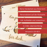 Geldgeschenk lustig „Ein paar Mäuse für dich" – Holzkarte originell