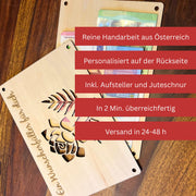 Geldgeschenk – Wunscherfüller Rose aus Holz