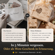 Geldgeschenk – Wunscherfüller Rose aus Holz
