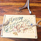 Geldgeschenk Geburtstag – Happy Birthday Karte aus Holz