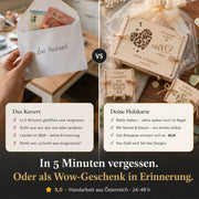 Geldgeschenk – Wunscherfüller mit Sektgläsern aus Holz