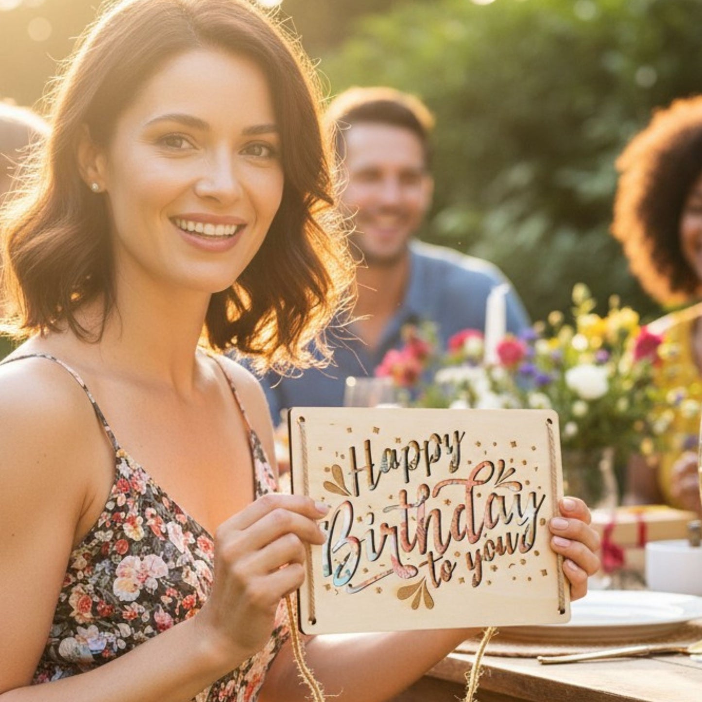Geldgeschenk Geburtstag – Happy Birthday Karte aus Holz