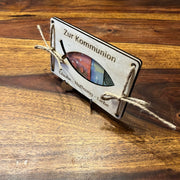 Geldgeschenk Kommunion personalisiert – Holzkarte Fisch & Name